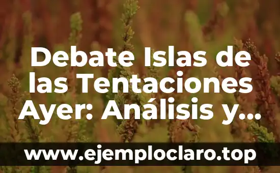 Debate Islas de las Tentaciones Ayer: Análisis y Crítica