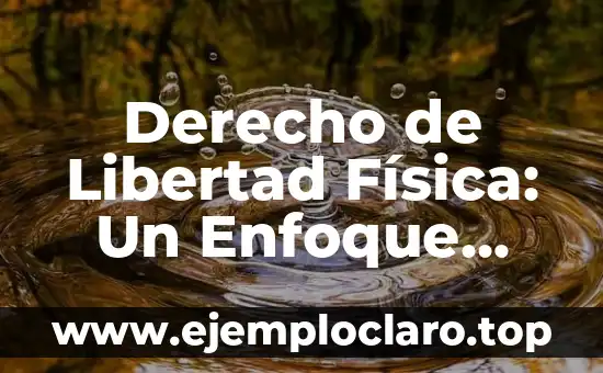 El Significado de Libertad Corto 8 Derecho de Libertad Física: Un Enfoque Integral