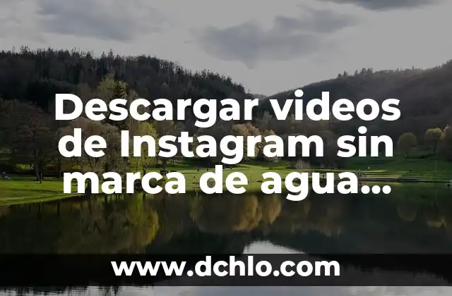 MK de la Marca Significado: Descubre su Real Importancia en el Mundo Empresarial 4 Descargar videos de Instagram sin marca de agua GRATIS y rápido