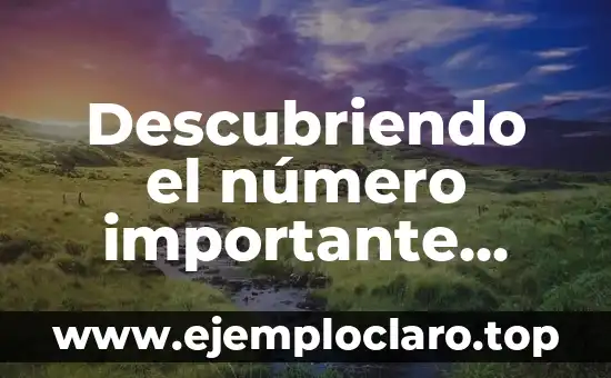 Descubriendo el número importante dentro de 10504