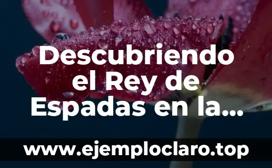 Descubriendo el Rey de Espadas en la Baraja Española