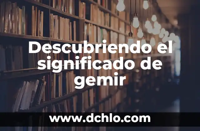 Descubriendo el Significado de Hioides 8 Descubriendo el significado de gemir