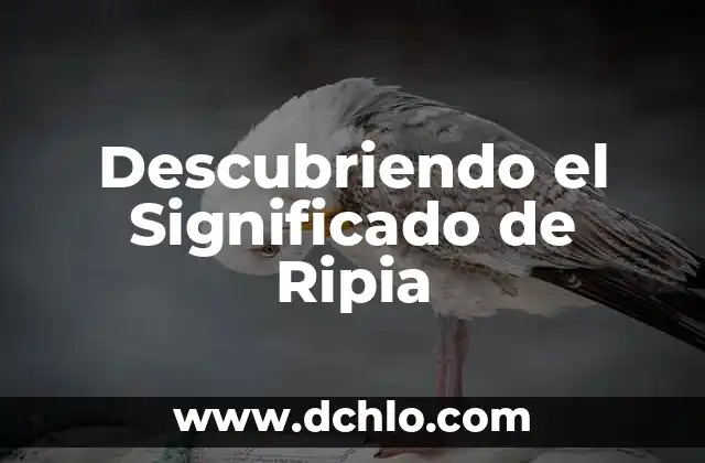 Etimología y significado de nutrición: Descubriendo sus raíces 7 Descubriendo el Significado de Ripia