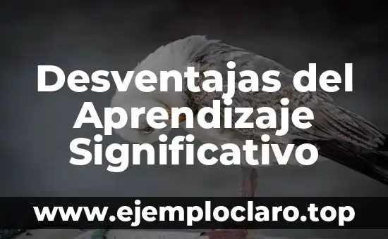 Desventajas del Aprendizaje Significativo