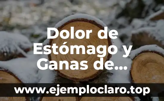 Me Siento Sola y Sin Ganas de Nada: Cómo Superar la Sensación de Abatimiento 5 Dolor de Estómago y Ganas de Vomitar: Causas y Tratamientos
