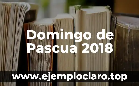 Domingo de Pascua 2018