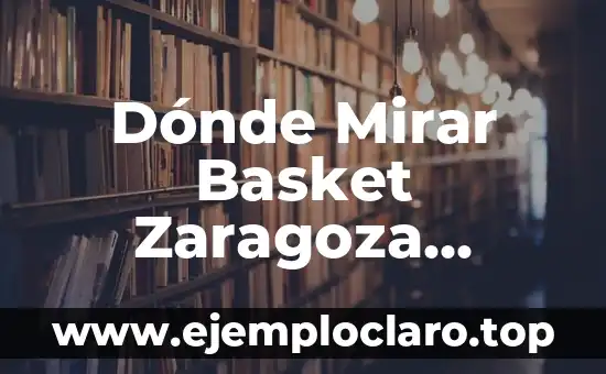 Dónde Mirar Basket Zaragoza contra Real Madrid Baloncesto en Vivo