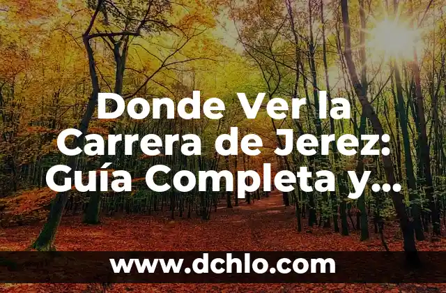 ¿Dónde Ver el Número de la Seguridad Social? Guía Completa y Actualizada 4 Donde Ver la Carrera de Jerez: Guía Completa y Actualizada