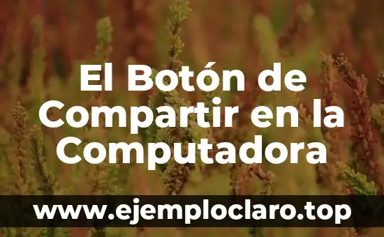 El Botón de Compartir en la Computadora