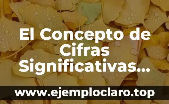 El Concepto de Cifras Significativas en Física