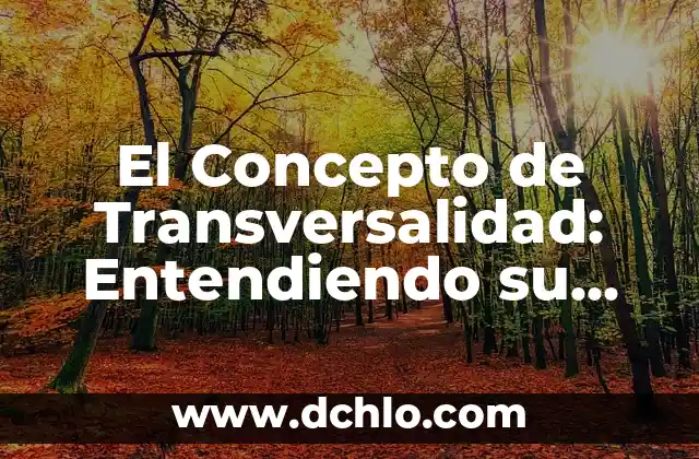 Entendiendo el Significado de Hz 5 El Concepto de Transversalidad: Entendiendo su Importancia en la Sociedad Contemporánea