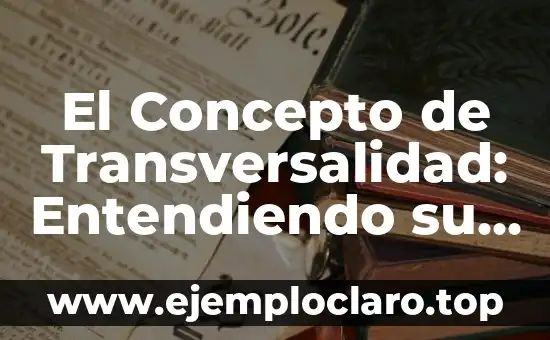 El Concepto de Transversalidad: Entendiendo su Importancia en la Sociedad Contemporánea