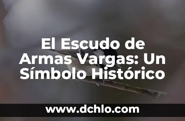 Escudo de Colima y significado 8 El Escudo de Armas Vargas: Un Símbolo Histórico