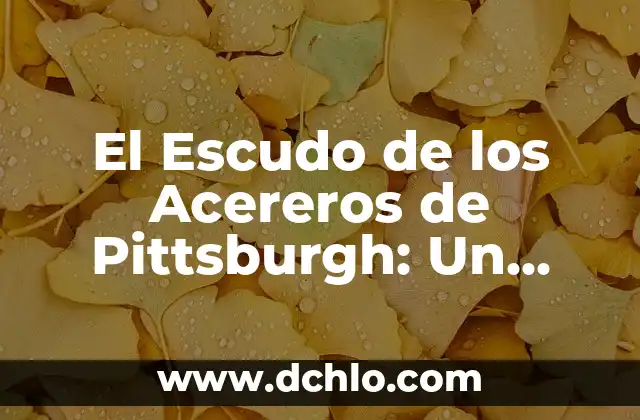 Escudo de Álvaro Obregón Significado 8 El Escudo de los Acereros de Pittsburgh: Un Símbolo de Orgullo e Historia