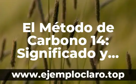 El Método de Carbono 14: Significado y Aplicaciones
