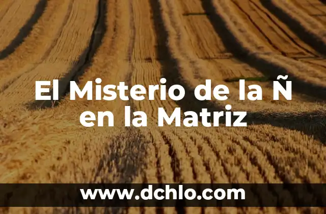 ¿Qué es el Triángulo de las Bermudas? - Misterio y Leyenda 4 El Misterio de la Ñ en la Matriz