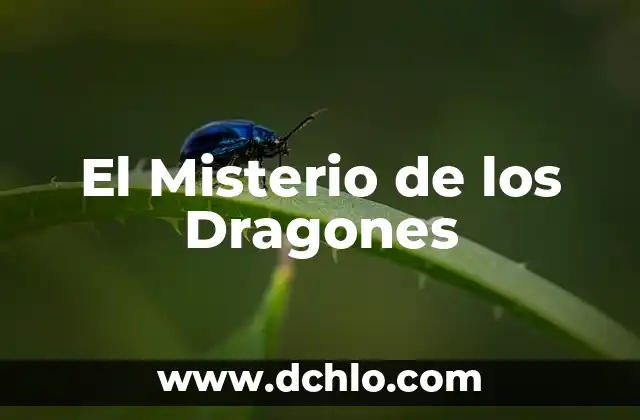 Significado de los dragones chinos 5 El Misterio de los Dragones