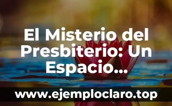 El Misterio del Presbiterio: Un Espacio Sagrado en la Arquitectura Religiosa