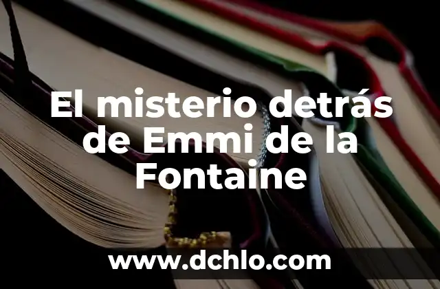 ¿Qué le pasó a Almudena Cid? La trágica historia detrás de la gimnasta española 8 El misterio detrás de Emmi de la Fontaine