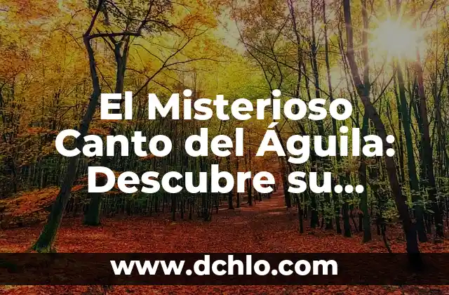Noche Fabricadora de Emblemas: Un Viaje a lo Misterioso 3 El Misterioso Canto del Águila: Descubre su Profundo Significado