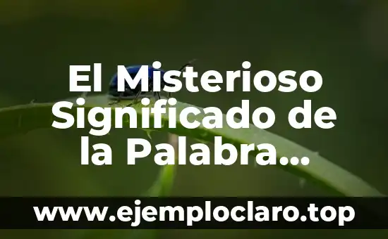 El Misterioso Significado de la Palabra ‘Merkurios’