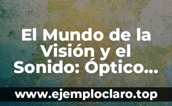 El Mundo de la Visión y el Sonido: Óptico y Ótico