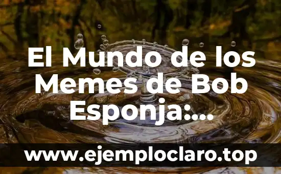 El Mundo de los Memes de Bob Esponja: Significados y Orígenes