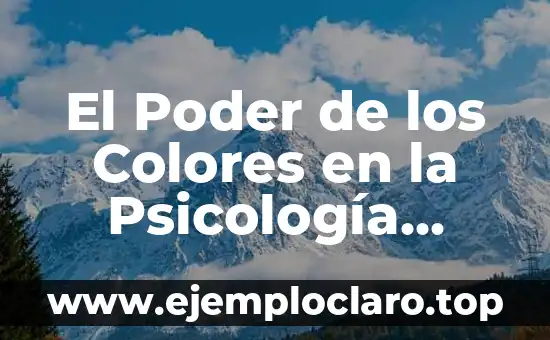 El Poder de los Colores en la Psicología Humana