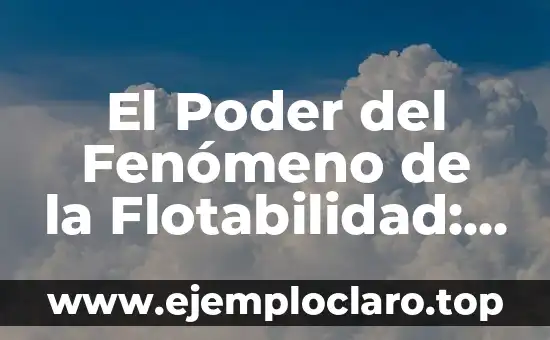 El Poder del Fenómeno de la Flotabilidad: Entendiendo el Principio de Arquímedes