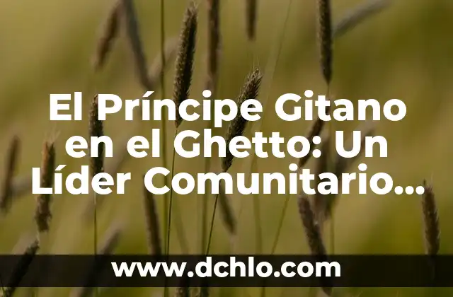 Elementos Clave de un Líder: La Esencia del Éxito 4 El Príncipe Gitano en el Ghetto: Un Líder Comunitario en el Corazón de la Ciudad