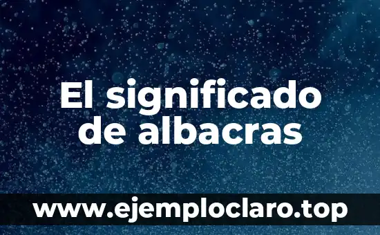 Significado y Definición de Should 3 El significado de albacras