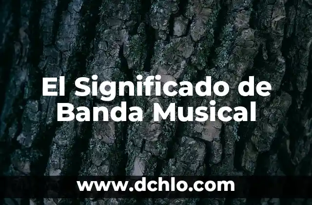 C贸mo hacer una obra musical 7 El Significado de Banda Musical