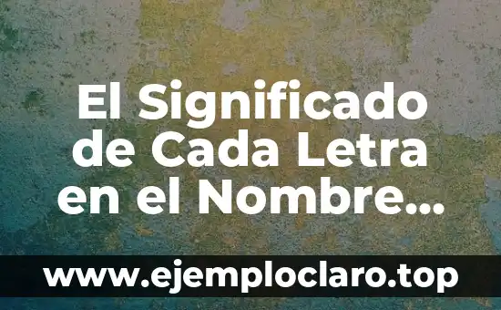 El Significado de Cada Letra en el Nombre Milena