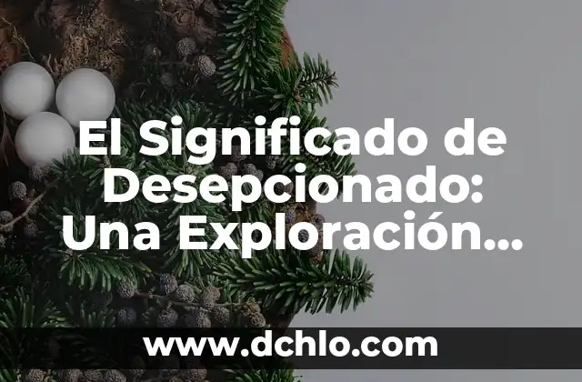 Tipos de lenguaje por su significado: Una exploración de la diversidad lingüística 3 El Significado de Desepcionado: Una Exploración Profunda