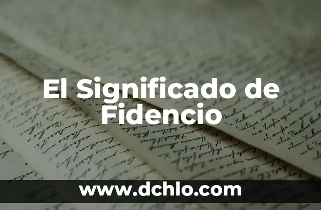 Significado y Concepto de Actitudinales 3 El Significado de Fidencio