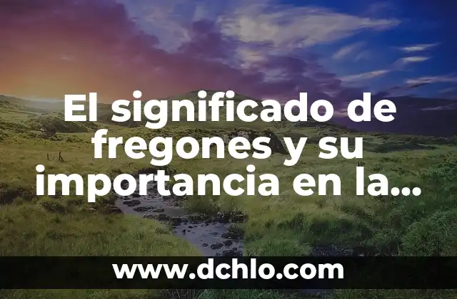 Cómo hacer limpieza cafetera Nespresso 7 El significado de fregones y su importancia en la limpieza