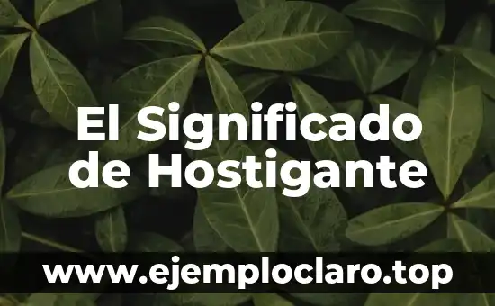 El Significado de Hostigante