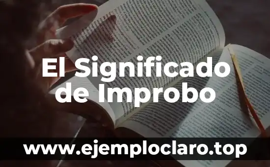 El significado de relato fantástico 3 El Significado de Improbo