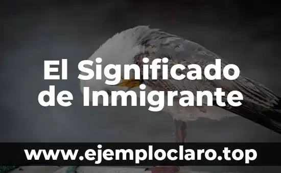 El Significado de Inmigrante