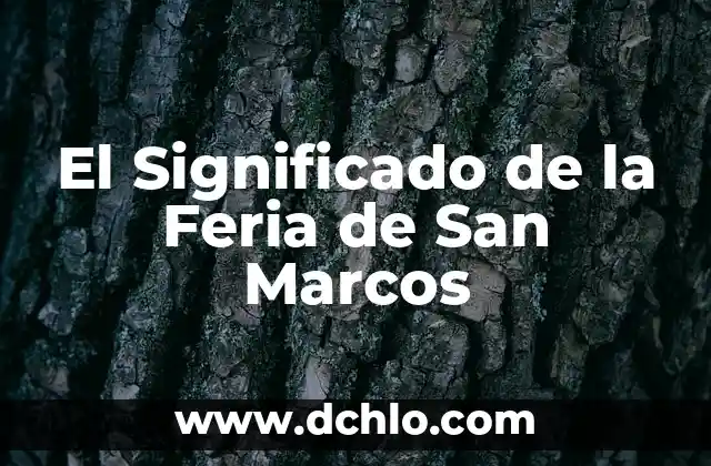 Como hacer marcos en Excel 3 El Significado de la Feria de San Marcos