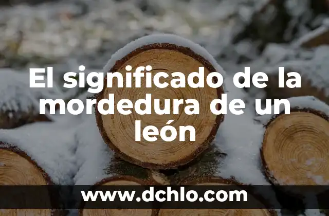 Planta Diente de León Significado 5 El significado de la mordedura de un león
