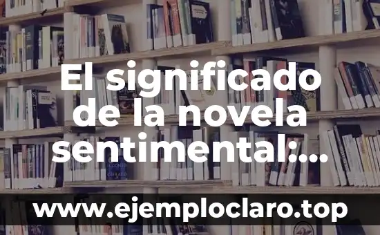 El Significado Sentimental de la Chilena: Un Viaje por su Historia y Simbolismo 6 El significado de la novela sentimental: Un viaje al corazón de la literatura