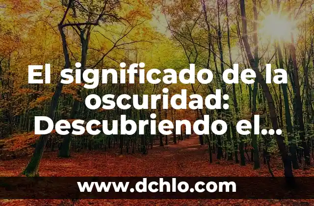 El Significado de Ser Alto: Más Allá de la Física 7 El significado de la oscuridad: Descubriendo el concepto de lo lobrego