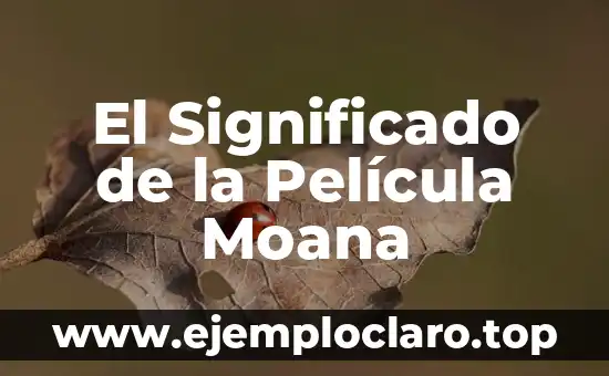 El Significado de la Película Moana
