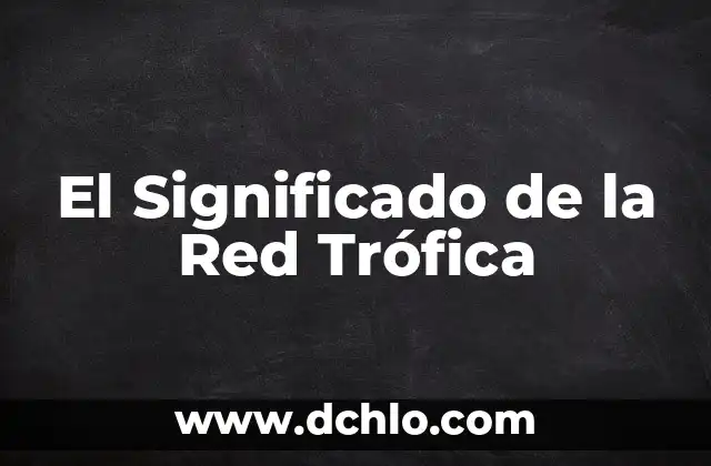 El Significado de Realmente Hermoso: Una Exploración de la Belleza Profunda 6 El Significado de la Red Trófica