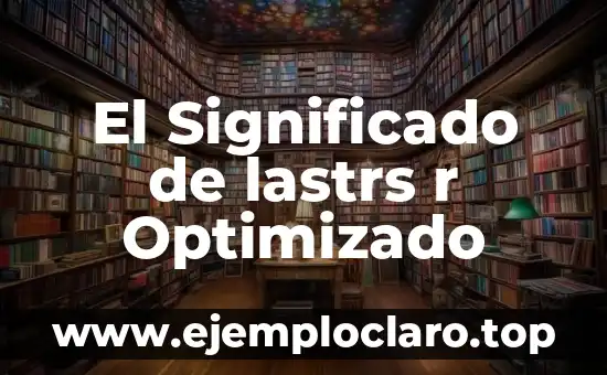 Tener Cargo de Conciencia Significado 3 El Significado de lastrs r Optimizado