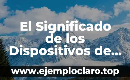 El Significado de los Dispositivos de Entrada en el Diccionario