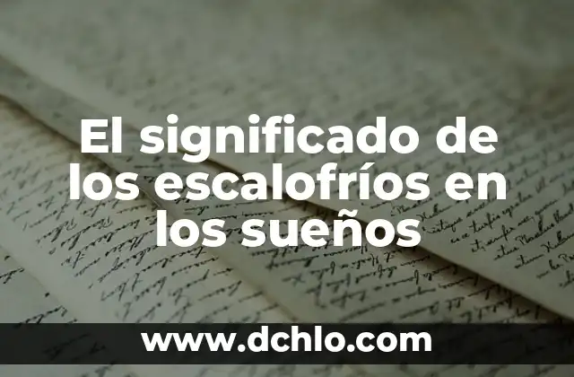 El Significado del Origami: Un Arte Tradicional Japonés 7 El significado de los escalofríos en los sueños