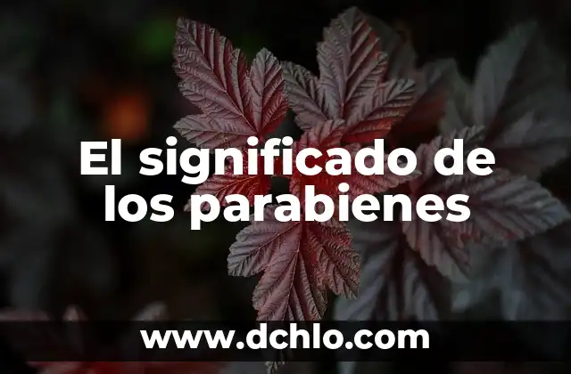 Significado Etimológico de Argumento Válido 4 El significado de los parabienes
