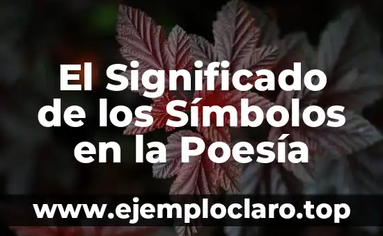 El Significado de los Símbolos en la Poesía